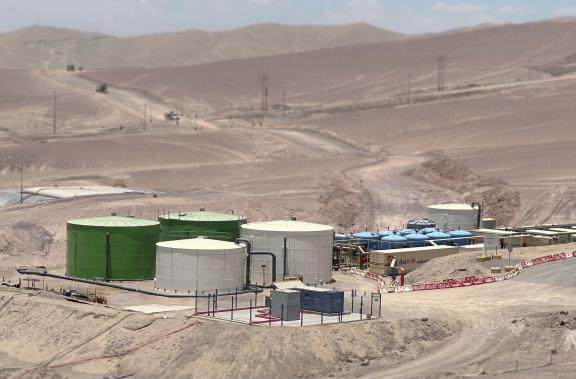 Impermeabilización de planta de osmosis en minera Radomiro Tomic